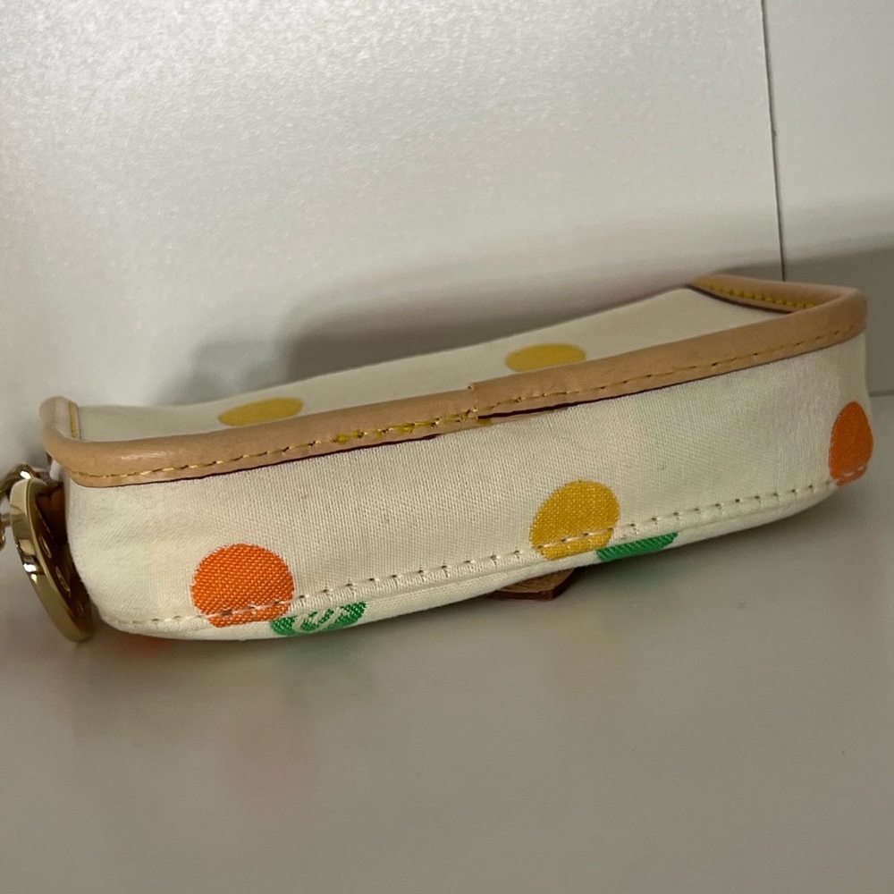 Dooney & Bourke White Polka Dot Wristlet - Picture 4 of 10